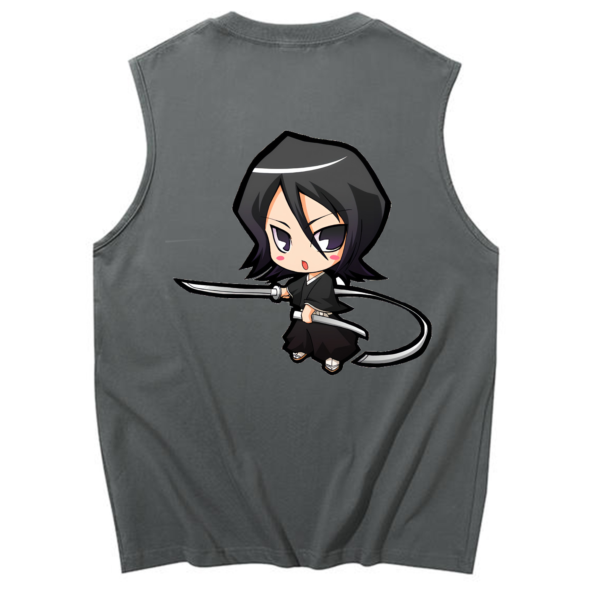 （画像用） ブリーチ 朽木ルキア BLEACH Kuchiki Rukia コットン100％タンクトップ（背面プリント）